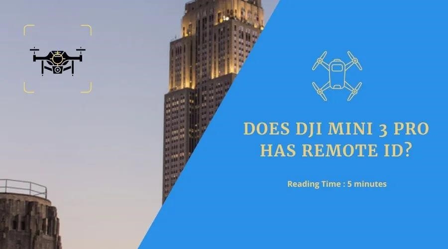 есть ли у dji mini 3 pro удаленный идентификатор